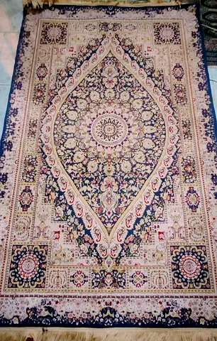 Royal Blue BIG Persian Carpet 245. X 145 cm BIG Rug