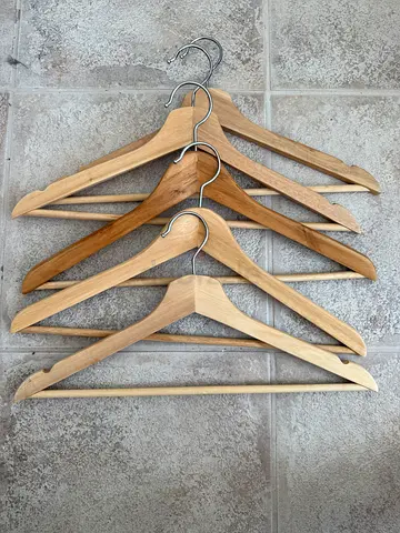 Wooden Clothes Hangers - Set of 5