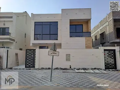 Villa for sale at ajman| al amerah area| 5 master rooms, majlis, hall, swimming pool| freehold | the price including registration fees.