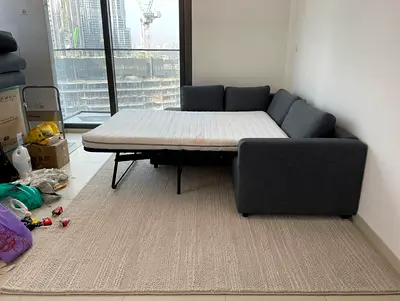 Ikea vimle L shape sofa bed with mattress