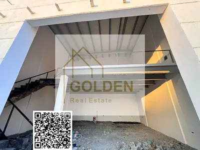 مستودع بمساحة 1850 قدم مربع مع ميزانين، كهرباء 20 كيلوواط، موقع مميز على شارع رئيسي في الصناعية 1 عجمان.