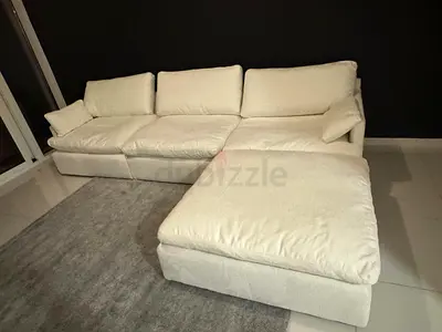 Home centre cloud white sofa