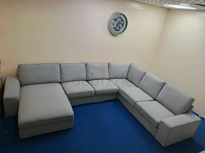 Ikea kivik light grey Ushape sofa