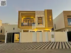 Modern villa with a distinctive design in Al Zahi, Ajman | Includes electricity, water, and central