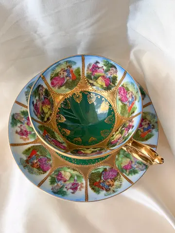 Beautiful Antique Decorative Tea Cup and Saucer