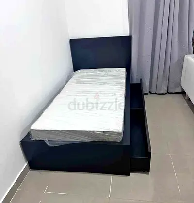 Ikea malam single bed (90*200)with 2 storage drawers underneath and an IKEA mattress