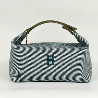 Hermes Bride-a-Brac case canvas Blue