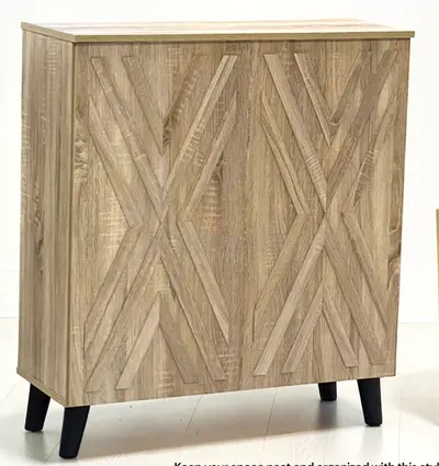 Stylish Wooden Cabinet with Decorative Design