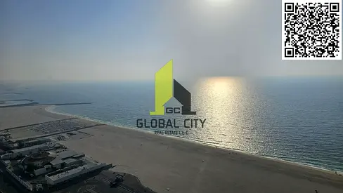 فرصة رائعة لاستئجار شقة مفروشة على كورنيش عجمان بإيجار سنوي 🔥 شقة فاخرة من غرفتي نوم بمساحة واسعة تبلغ 2400 قدم مربع