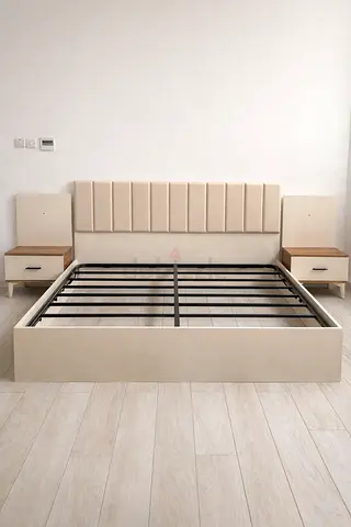 King Size Hydraulic Storage Bed Set | Made in Turkey | Like New