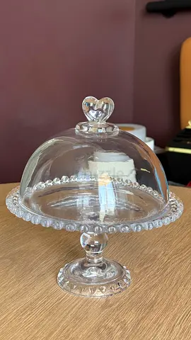 Glass Decorative Dish Heart Table Decor
