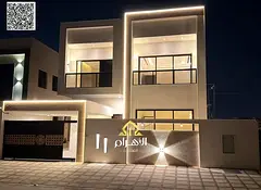 Luxury villa in Al Yasmin, Ajman, ready for immediate occupancy, featuring high-end finishes and spa
