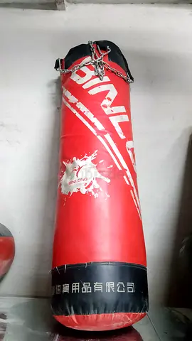 Red Punching Bag for Boxing Training