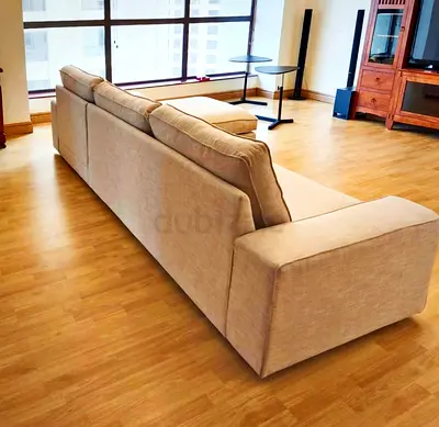 IKEA Kivik L Shape Sofa Beige Good Condition