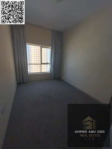 شقة غرفتين وصالة أول ساكن في مدينة الإمارات عجمان – إطلالة مفتوحة – جيم ومسبح مجاني – باركينج – موقع مباشر على شارع الشيخ محمد بن زايد