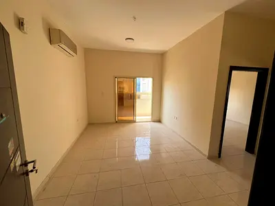 One bedroom and living room for annual rent in Al Nuaimiya 2, Ajman 27,000 AED in 4 installments Near Al Safeer Mall Split AC units Regular maintenanc
