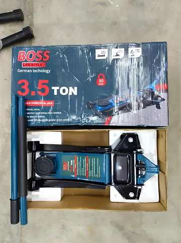 (Boss) - 3.5 Ton Hydraulic Trolley Jack