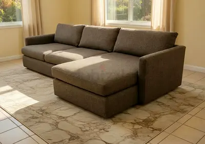 Cratebarrel lounge deep L shape sofa