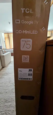 TCL 75C6K Television 75 Inch Smart TV 4K QD-Mini LED Colorful Quantum Crystal HDR 10+ Gaming Google