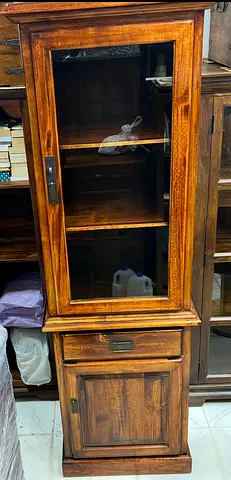 Wooden display unit- display cabinet- vitrine cabinet