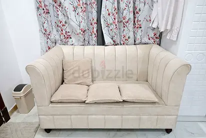 Sofa 2-Seater / Loveseat - Good Condition Beige Colour, Good Quality
