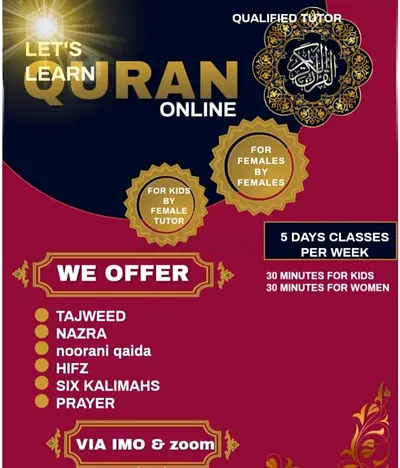 Learn quran with hafiza aalima quran teacher