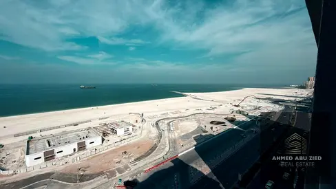 Balcony with stunning sea views | Large 3 bedrooms and a living room with 3 bathrooms | Central air conditioning | Super deluxe finishing | Prime loca