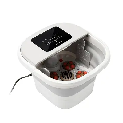 Margoun Electric Foot Spa Massager with Rollers, Heat and Bubbles