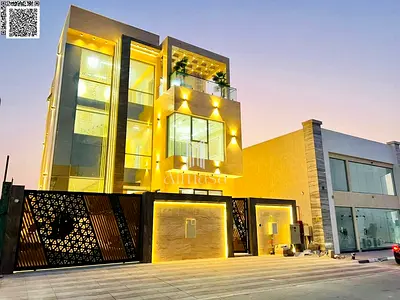 فيلا بسعر شامل كهرباء ومياه ومكيفات ورسوم التسجيل والتمليك تسليم علي المفتاح  على الشارع الرئيسي جاهزة للسكن في أرقي مناطق عجمان تملك حر لجميع الجنسيا