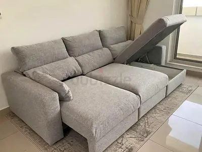 Ikea eskilstuna L shape sofa bed with storage