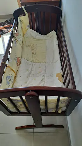 Beautiful Wooden Bassinet swing for Sale