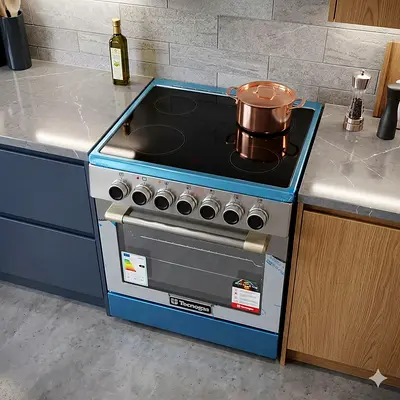 Tecnogas Superiore Electric Ceramic 4 HOBS 60CM stove  67L Oven Convection Fan MODEL N2X66EVTC