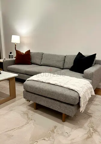 Eddy West elm L shape sofa