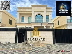 Villa for sale in the heart of Ajman, close to all amenities, ready to move in, freehold ownership f