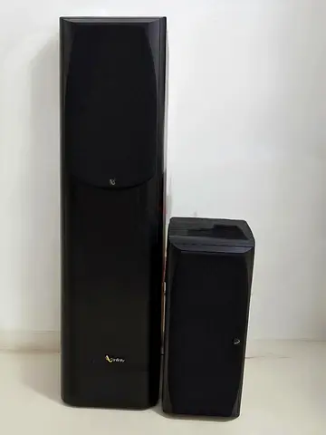Premium Harman Kardon AVR 3550 5.1 Receiver + Infinity Alpha 30 Floorstander + Alpha Center Speaker