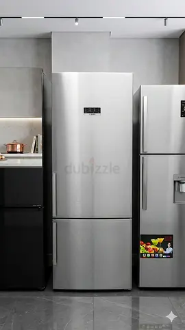 Bosch Series 4 free-standing fridge-freezer with freezer at bottom 193 x 70 cm Stainless steel Hsi
