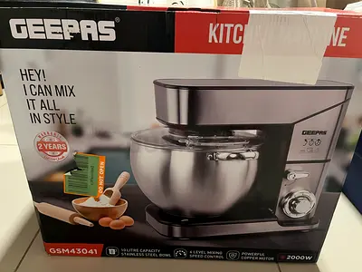 Geepas Kitchen Machine - 2000W Powerhouse for All Your Mixing Needs