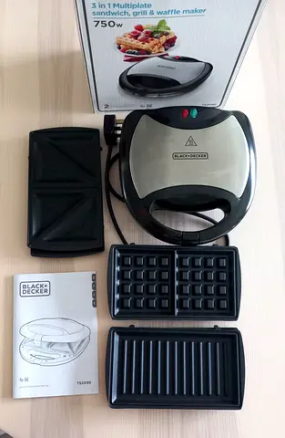 3 in 1 Multiplate Waffle, Sandwich  Grill Maker