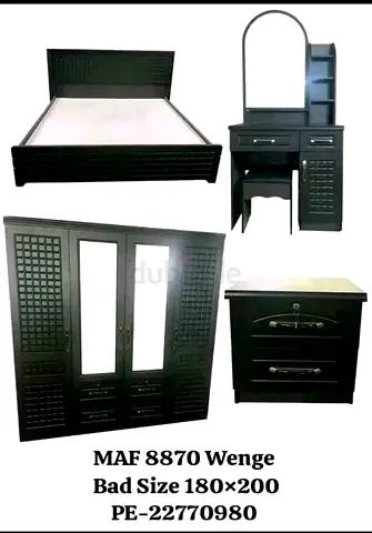 Complete Bedroom Furniture Set - MAF 8870 Wenge