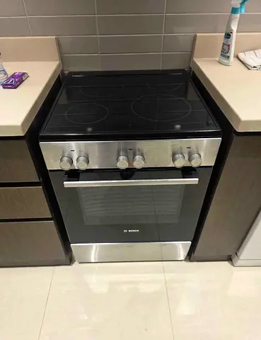 Bosch Series 2 Freestanding Electric Cooker, Stainless Steel, HKL060070M