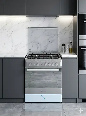 Ariston full gass 4 Burner 60x60cm  Cooking range,Automatic Ignition,Full Safety MODEL A6TG1FC(X)/EX