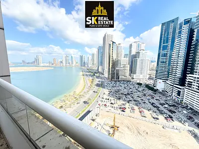 SEA VIEWS & SPACIOUS 1BHK RENT 49K WITH FREE PARKING & GYM , SWIMMING POOL