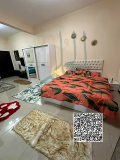 Studio available near Ajman Walk Liwara area Separate kitchen with balcony Required 3,300 500 securi