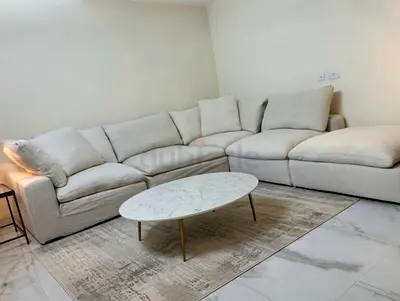 Cloud feather 🪶 filled Modular sofa with footstool