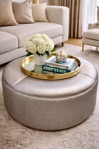 SILVER COFFEE TABLE