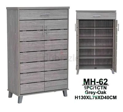 Stylish Grey and Black shoes rack available