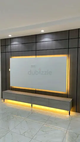 Modern TV unit with LED backlight