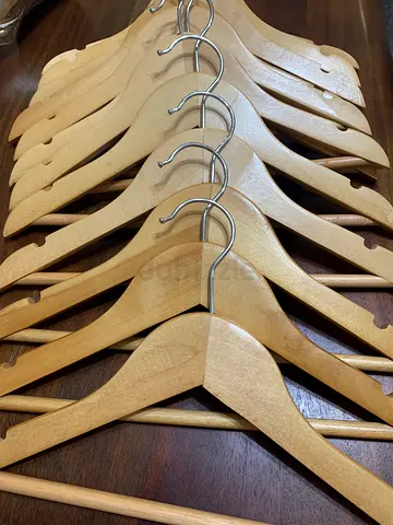 15 wooden hangers for kids clothes