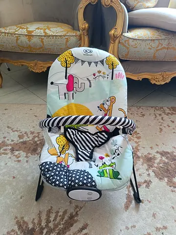 Cute Baby Bouncer Chair with Fun Patterns