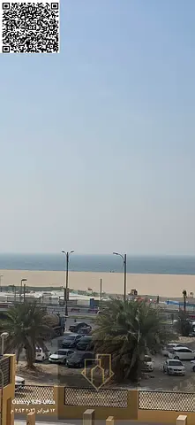 شقة فاخرة غرفة وصالة مع بلكونة مطلة على البحر في النخيل عجمان موقع مميز قريب الأسواق والخدمات